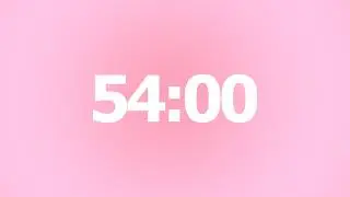 54 Minute Timer 🌸 No Music | 54 Minute Aesthetic Countdown Timer | 54 Minute With Alarm