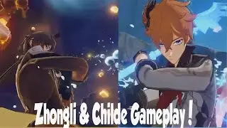 Genshin Impact NEW Zhongli & Childe Gameplay!