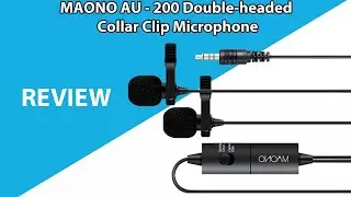 Review MAONO AU-200 Dual Lavalier Condenser Microphone
