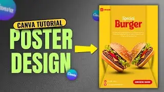 Best Food Poster Design in Canva |  Canva tutorial | Digital Growth designs