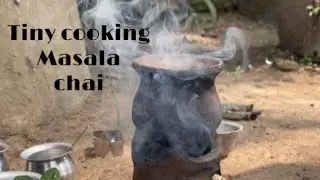 Miniature Masala chai | A DAY IN MY LIFE | Tiny food cooking | CuckooKitchen & vlogs