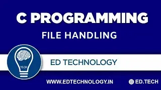 FILE HANDLING IN C| C programming Lectures