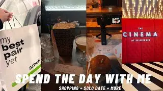 SOLO DATE DIARIES 💌 | FORCED MYSELF OUT OF THE HOUSE FOR A SOLO DATE DAY! CINEMA, SHOPPING AND MORE