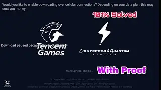 PUBG MOBILE download failed because WiFi is disabled | how to fix this problem of pub g