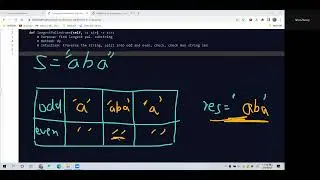 Leetcode 5. Longest Palindromic Substring. Dynamic Programming. Python