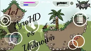 PyroHD vs Unknown Pro 1v1: Doodle Army 2 Mini Militia Gameplay