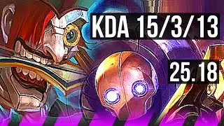 SHACO & Ezreal vs BLITZCRANK & Kai'Sa (SUP) | Legendary, 15/3/13 | KR Diamond | 25.18