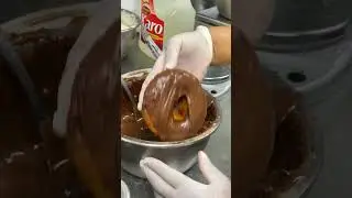 This busy doughnut shop makes up to 2,000 doughnuts a day. 