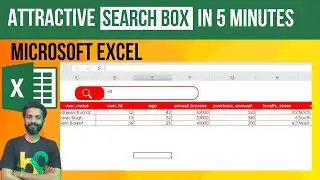 Search Box in Excel | Magical show the Data with Search Box