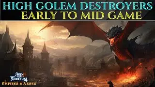 Early/Mid Game HIGH GOLEM DESTROYERS - AGE OF WONDERS 4 Gameplay Ep 2