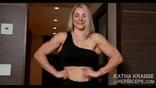 Female Muscle Girl Katha Grabbe INTERVIEW MUSCLE TALK!