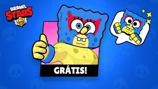 NOVO BOB ESPONJA de GRAÇA [SKIN] e 2 NOVOS BRAWLERS