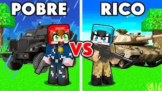Agente SWAT Pobre vs MILITAR del EJÉRCITO Rico en Minecraft