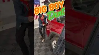 Big dent fix with Pdr | dent school  #autobodyrepair #dentrepair #paintlessdentrepair #howto #diy