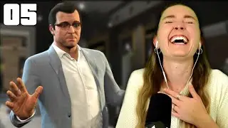 MY FIRST HEIST & I CAN'T STOP LAUGHING! ~ GTA V First Playthrough ~ Part 5