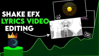 SHAKE EFX VIDEO EDITING TUTORIAL‼️ ATTITUDE BLACK SCREEN LYRICS !