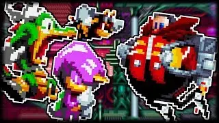 Classic Team Chaotix vs Modern Eggman | Sonic Mania Plus Mod Showcase