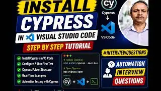 How to install cypress in visual studio code | 