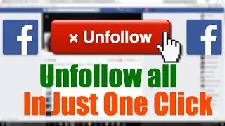 Facebook Unfollow Script | Unfollow all one click | 2019