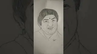 Do pal ki thi //Lata Mangeshkar (1929-2022)//Sketch by kartikaiy rathore