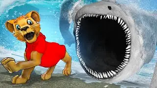 Giant TSUNAMI pushes SEA EATER into a CITY...