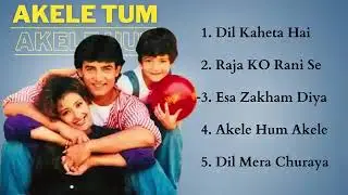 Akele Hum Akele Tum Movie All Songs  Aamir Khan & Manisha Koirala  HINDI MOVIE SONGS