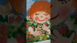 Рисование с малышами. Тюльпаны.