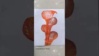 DIY Thread Art 🧡| Painting with thread💕🫶🏻 