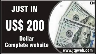Website Design in US$200 JTG WEB in English Language