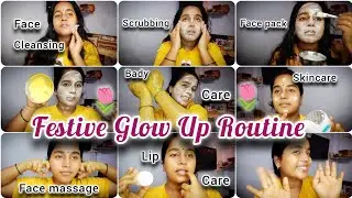 Festive Glow Up Routine💃🛀 Skincare Body Care Tip's🌷🚿