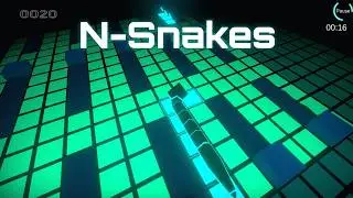 N-Snakes (-by Achraf Rad) - free remake of the Nokia Snake 3D snake for Android - gameplay.