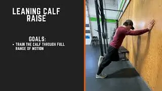 Leaning Calf Raise