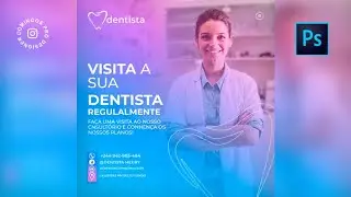 Como Criar Social Media para Dentista - Photoshop
