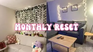 Monthly Reset | clean, organize, + grocery shopping