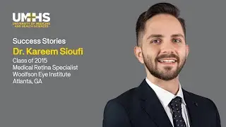 Dr. Kareem Sioufi '15 on Medical Retina Specialist Position in GA