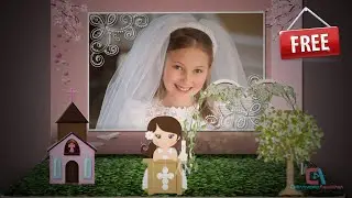 ❤ First Communion Book Scrapbooking my communion ❤Proshow Producer