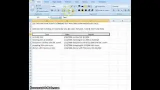 00066 - How To Use The FIND Function To Combine Text And Date Using Microsoft Excel