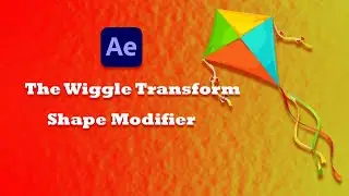 The Wiggle Transform Shape Modifier in after effects -Use it to easily animate a Kite 