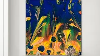 Wasn’t expecting that dry chain pulls helped create stunning summer garden effects Acrylic pouring