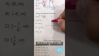 🎁 Guía Examen UNAM 2023 Área 1 | Matemáticas Reactivo 58. Rango de una Función Exponencial 