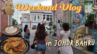 Our First JB Girls Trip…and THIS Airbnb?! 😭 | 2D1N Johor Bahru Vlog (Cafes, Local Eats + Crab Feast)