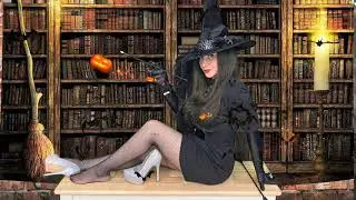 ASMR Pantyhose and Leather Sounds- Witch/Dominatrix English/Español  Premiering tonight @ 8pm EST