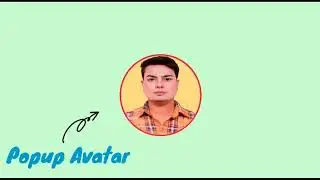 Popup Avatar | How to create Popup Avatar in HTML with CSS | Coding Tutorials
