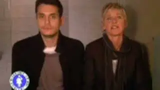 John Mayer & Ellen sing in the bathroom