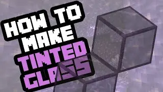 How to Make Tinted Glass in Minecraft Bedrock - 2021