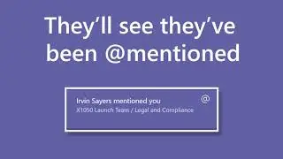 Get attention with @mentions