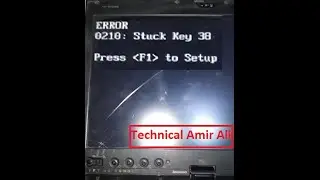 ERROR: 0210: Stuck Key 38||Laptop Stuck Key Error||Laptop Stuck Key Error ||Thinkpad Stuck Key Error