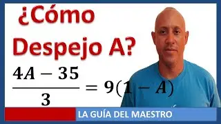 Cómo despejó una variable que está dos veces. (formulas y despeje)