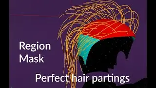 31.  Making Region Map and Mask for hair partings
