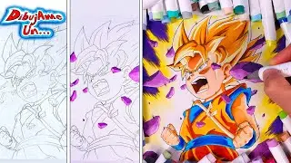 How to Draw GOKU SUPER SAIYAN from DRAGON BALL DAIMA Explained. Draw Me A... Goku Dragon Ball Daima